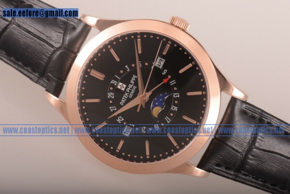 Patek Philippe Grand Complications Replica Watch Rose Gold 5402 blk - Click Image to Close